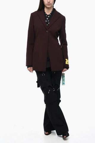 SEASONAL Blazer Avvitato con Tasca a Filo e Martingala