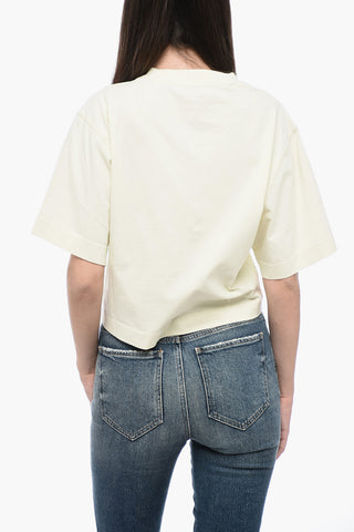 Cropped T-Shirt With ARROW Logo Application