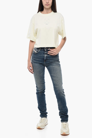 Cropped T-Shirt With ARROW Logo Application