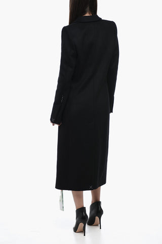 Wool Blended Coat with Embossed Detail
