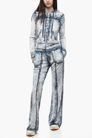 Chenille F-BRIT Sweatshirt with Denims Effect