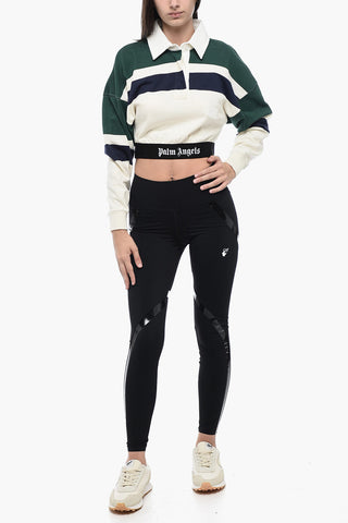 Cropped RUGBY Long Sleeved Polo With Logoed Band