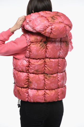 Gilet Imbottito W-RALLA-SL con Stampa Tie-Dye