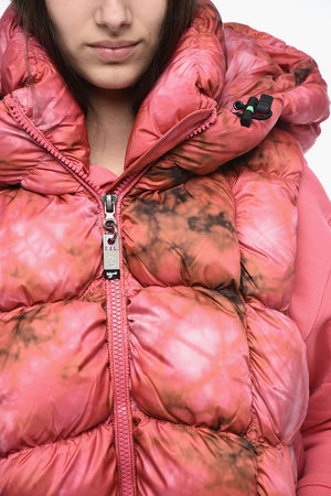 Padded Gilet W-RALLA-SL with Tie-Dye Print