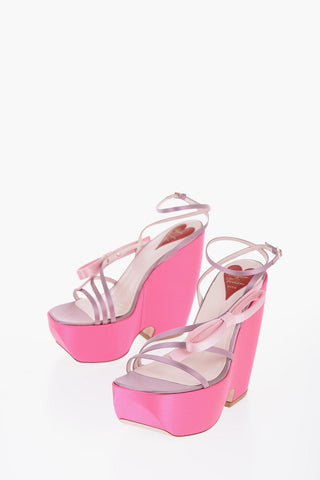 Zeppe CHOC BOW in Satin con Dettaglio Fiocco 14cm
