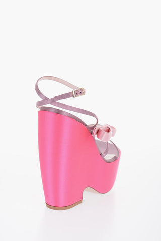 Zeppe CHOC BOW in Satin con Dettaglio Fiocco 14cm
