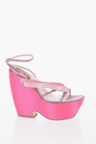Zeppe CHOC BOW in Satin con Dettaglio Fiocco 14cm
