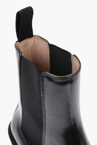 Leather CHELSEA FIREMAN Ankle Boots with Elastic Band