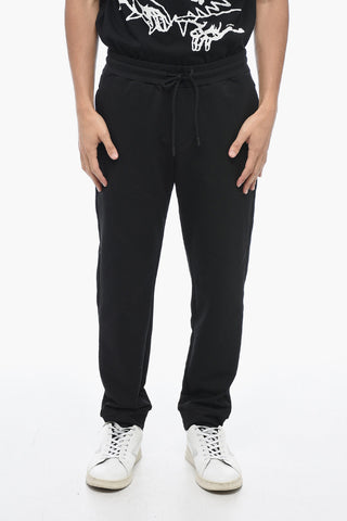 Pantaloni Joggers In Cotone Garzato
