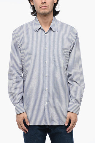 SHIRT Camicia a Righe con Colletto Cut Out