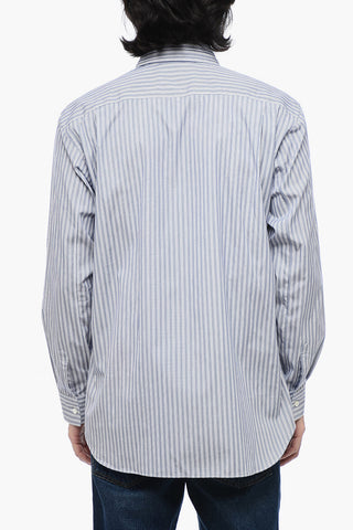 SHIRT Camicia a Righe con Colletto Cut Out