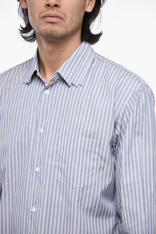 SHIRT Camicia a Righe con Colletto Cut Out