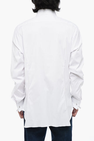 Popeline Cotton Shirt with Standard Collar