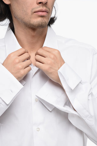 Popeline Cotton Shirt with Standard Collar