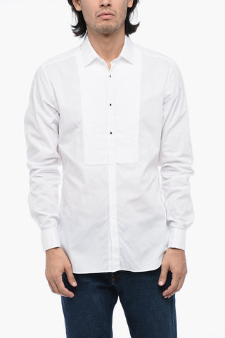 CC COLLECTION Cotton Tuxedo Shirt with French Collar