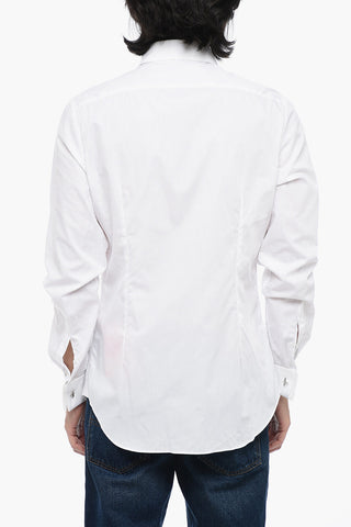 CC COLLECTION Cotton Tuxedo Shirt with French Collar