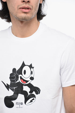 FELIX THE CAT Printed Crew-neck T-Shirt 