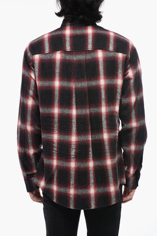 Flannel Shirt with Lettering Print