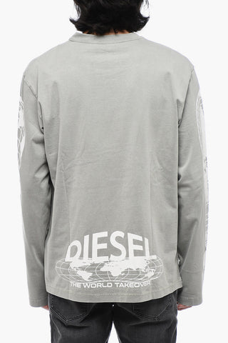 T-shirt T-CRANE LS-L3 Stampata