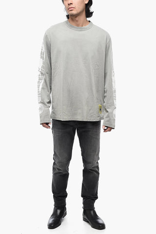 T-shirt T-CRANE LS-L3 Stampata