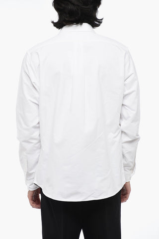 Embroidered Shirt with Button-down Collar