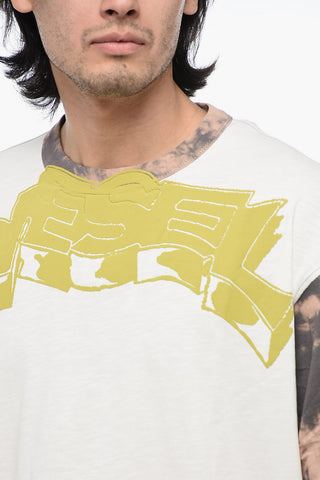 T-Shirt Doppio Strato T-WESHER con Effetto Tie-Dye 
