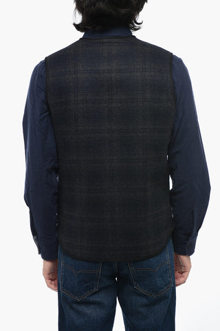 Plaid Checked Two-Tone RAIL ROAD Vest