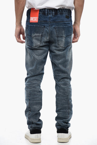 E-KROOLEY Jogger Denims with Paint Print 18cm