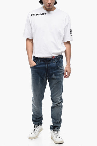 E-KROOLEY Jogger Denims with Paint Print 18cm