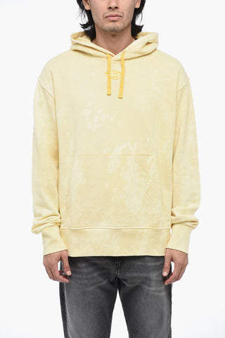 Logoed Hoodie S-MACS Sweatshirt with Acid-Wash