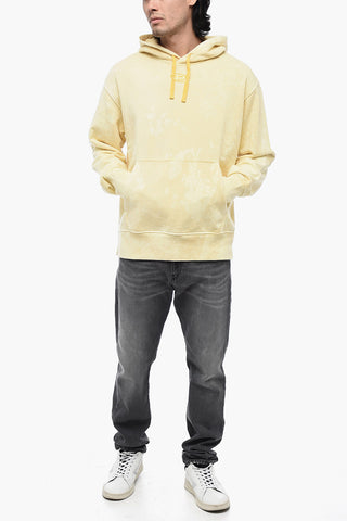 Logoed Hoodie S-MACS Sweatshirt with Acid-Wash