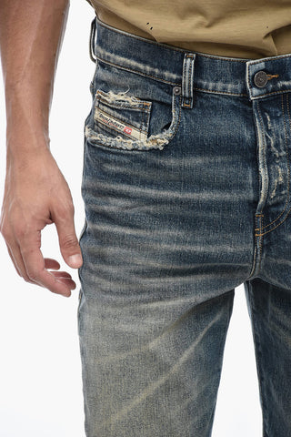 Vintage D-VIKER Denims with Unstitched Hem 19cm