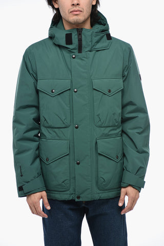 Multipocket MARINA Down Jacket with Hidden Placket
