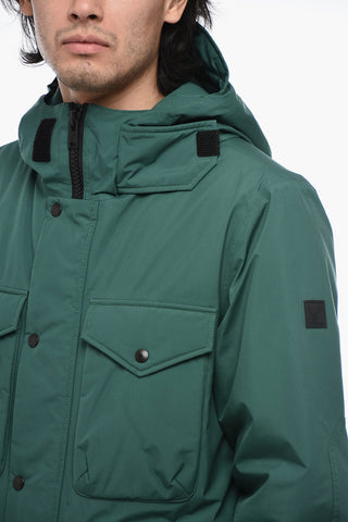 Multipocket MARINA Down Jacket with Hidden Placket