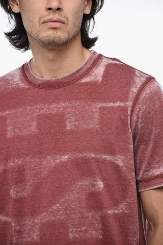 Logoed T-JUST-L1 T-Shirt with Visible Stitching