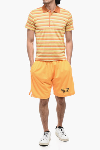 ID Polo Short-Sleeve with Striped Print