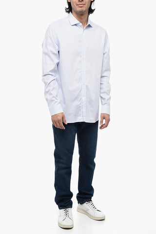 CC COLLECTION Pinstriped Cotton Shirt