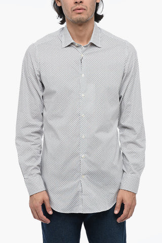 BENESSERE Cotton-blended Printed Shirt