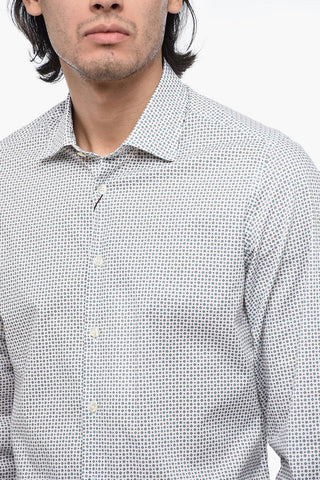 BENESSERE Cotton-blended Printed Shirt