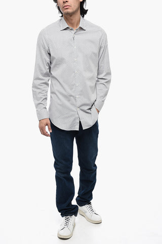 BENESSERE Cotton-blended Printed Shirt