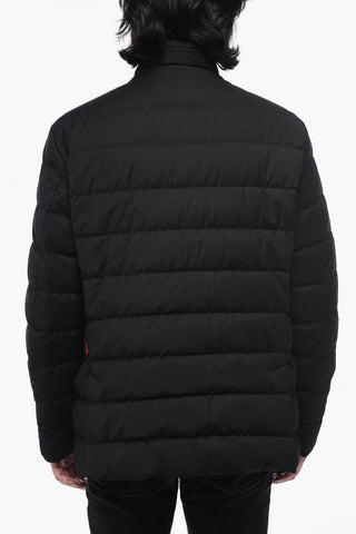 Quilted LUXE Down Jacket with Front Buttoning