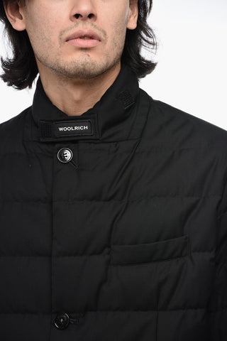 Quilted LUXE Down Jacket with Front Buttoning