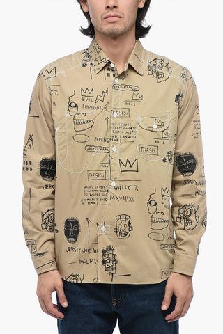 Camicia Oversized con Stampa Grafica