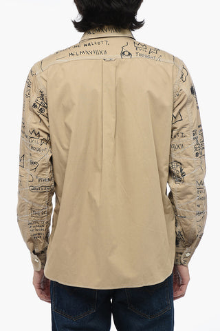 Camicia Oversized con Stampa Grafica