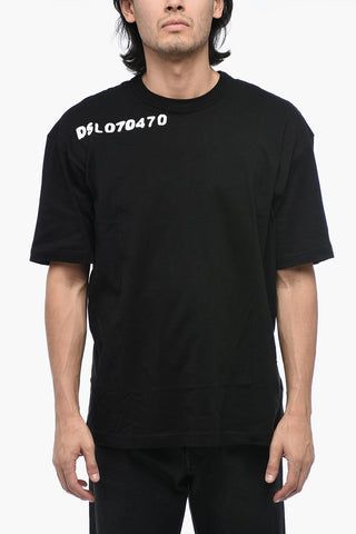 Logoed T-WASH-L14 T-shirt with MOON Print