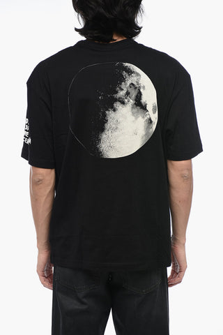 Logoed T-WASH-L14 T-shirt with MOON Print