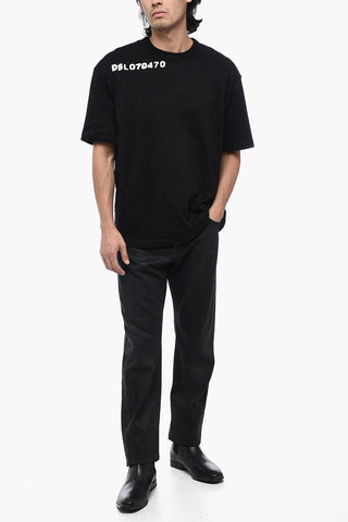 Logoed T-WASH-L14 T-shirt with MOON Print