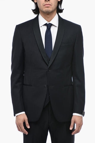 CERIMONIA 3-Piece Jacquard Wool Suit