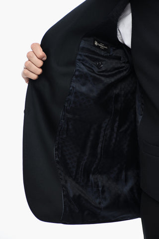 CERIMONIA 3-Piece Jacquard Wool Suit