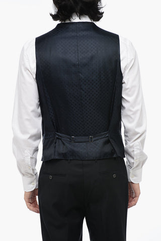 CERIMONIA 3-Piece Jacquard Wool Suit